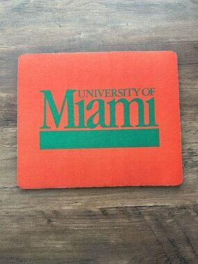 University of Miami Orange & Green Mouse Pad